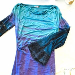 Michelle Jonas Tie Dye Above Knee Dress
